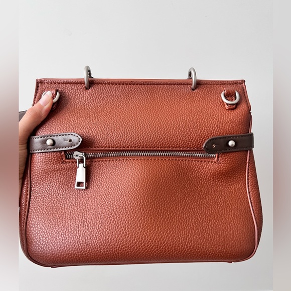 Two tone brown handbag - Picture 3 of 7